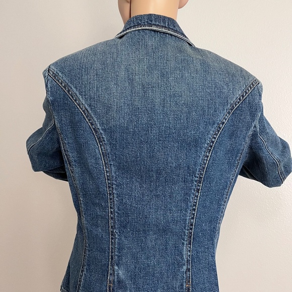Lauren Jeans CO Denim Jacket with RLL Monogram Buttons size L - Picture 8 of 16
